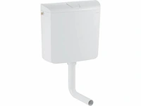Geberit laaghangend reservoir met spoel/stop bediening alpien wit - afbeelding 1 van  1
