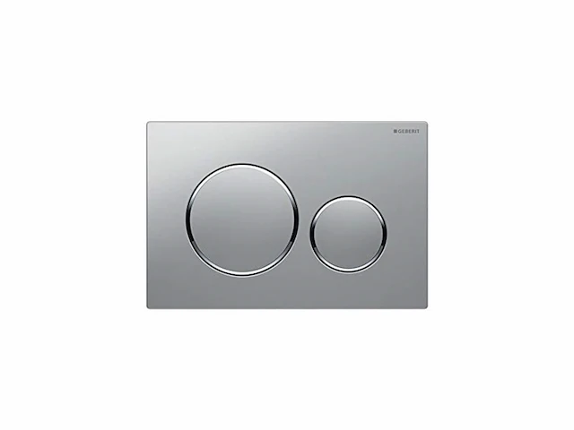 Geberit sigma 20 actuator plate high-gloss chrome/matte chrome - afbeelding 1 van  5
