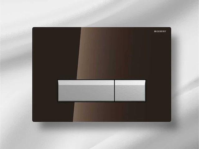 Geberit sigma 40 bedieningsplaat met duofresh geurafzuigingsset glas umbra-aluminium 115.600.sq.1 - afbeelding 1 van  2