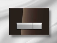 Geberit sigma 40 bedieningsplaat met duofresh geurafzuigingsset glas umbra-aluminium 115.600.sq.1 - afbeelding 1 van  2