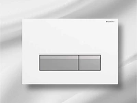 Geberit sigma 40 bedieningsplaat met duofresh geurafzuigingsset wit-aluminium 115.600.kq.1 - afbeelding 1 van  2