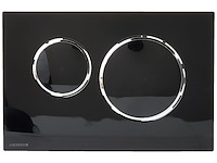 Geberit sigma20 bedieningsplaat zwart/chroom - afbeelding 3 van  4