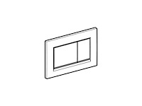 Geberit sigma30 bedieningspaneel chroom/mat chroom 115883kh1 - afbeelding 3 van  4