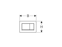 Geberit sigma30 bedieningspaneel chroom/matchroom 115883kh1 - afbeelding 4 van  4