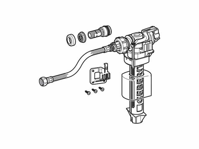 Geberit vlotterventiel, impuls350, serienummer 240.785.00.1 - afbeelding 2 van  4