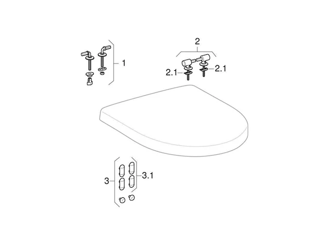 Geberit wc-zitting renova plan scharn es met softclosing mechanisme wit - afbeelding 3 van  3