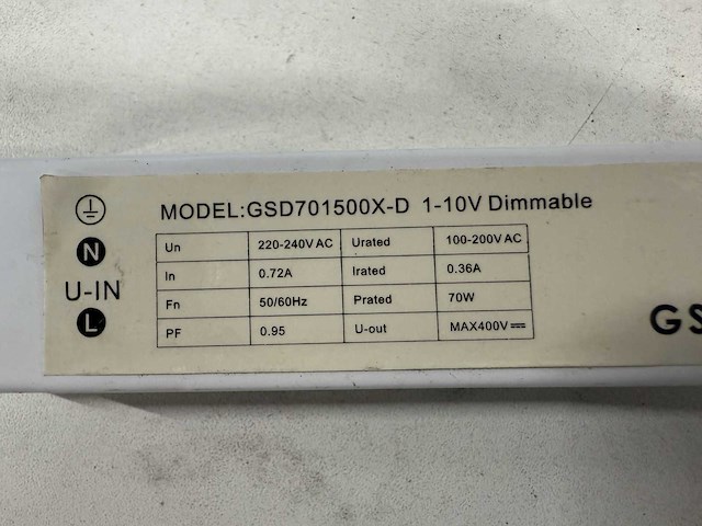 Gebruikte led strip inclusief voorschakelapparaat en kunststof kap (80x) - afbeelding 10 van  10