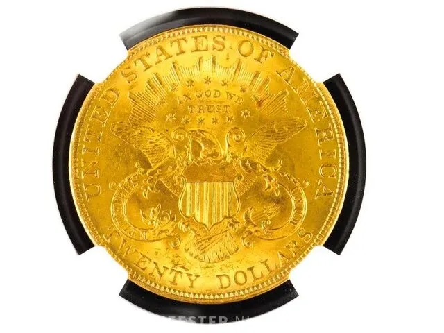 Gecertificeerde liberty 20 dollar usa 1907 - afbeelding 4 van  4