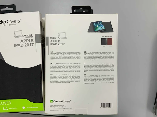 Gecko - easy-click cover black voor ipad 2017/2018 (30x) - afbeelding 4 van  5