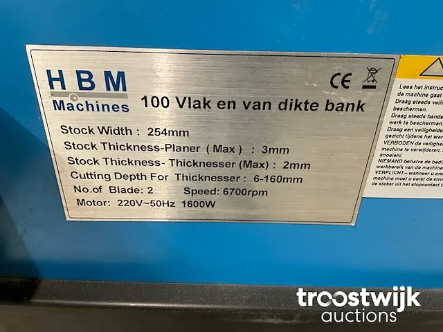 Gecombineerde vlakvandiktebank - afbeelding 6 van  7