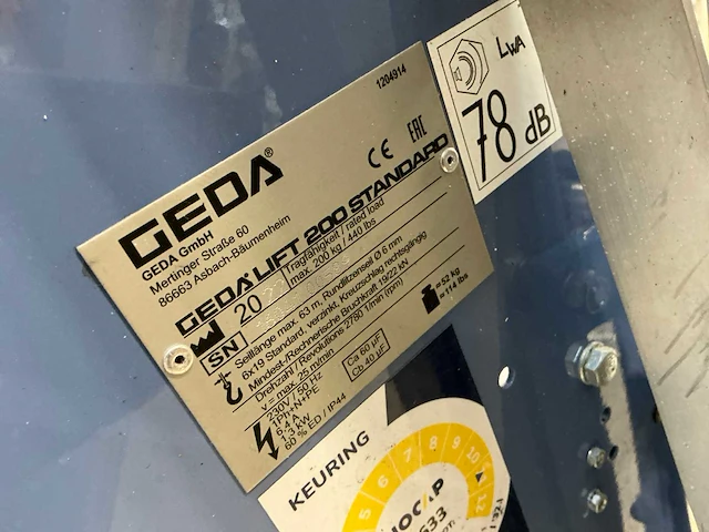 Geda - 2022 - standard 200 - ladderlift - afbeelding 5 van  8