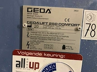 Geda - lift 250 comfort 14m - ladderlift - afbeelding 8 van  8