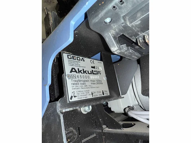 Geda perfect paket 11m accu ladderlift - afbeelding 6 van  14
