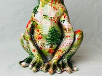 Gedecoreerd kikker sculptuur - afbeelding 4 van  5