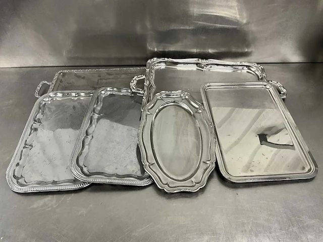 Gedecoreerde buffetschaal (6x) - afbeelding 1 van  4
