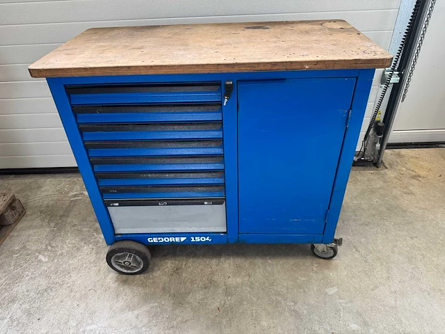 Gedore 1504 gereedschapswagen met inhoud - afbeelding 1 van  5