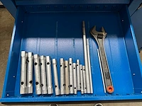 Gedore 1504 gereedschapswagen met inhoud - afbeelding 3 van  5