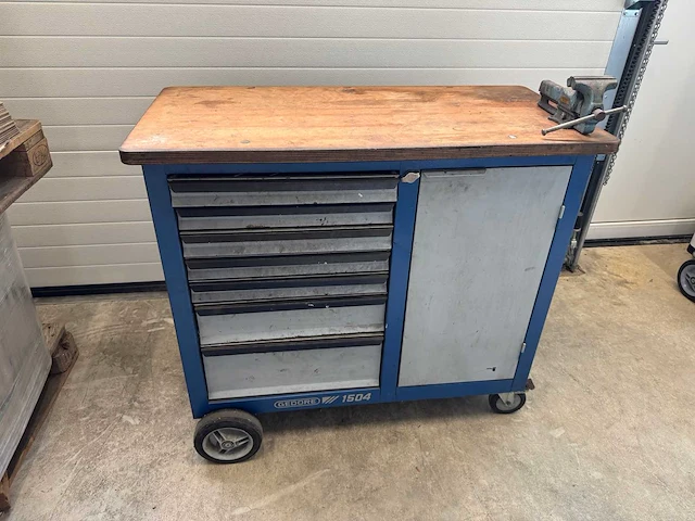 Gedore 1504 gereedschapswagen met inhoud - afbeelding 1 van  5