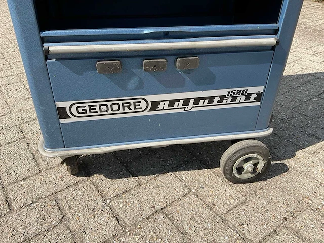 Gedore adjutant 1580 gereedschapswagen met 4 laden - afbeelding 3 van  12