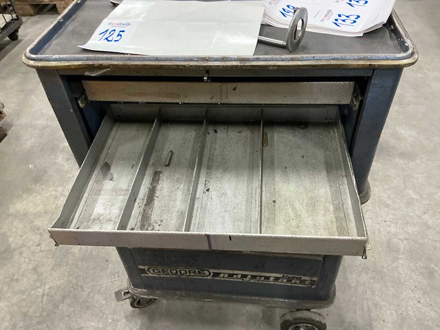 Gedore adjutant 1580 gereedschapswagen - afbeelding 2 van  3