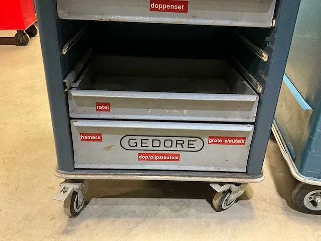 Gedore gereedschapswagen (2x) - afbeelding 3 van  8
