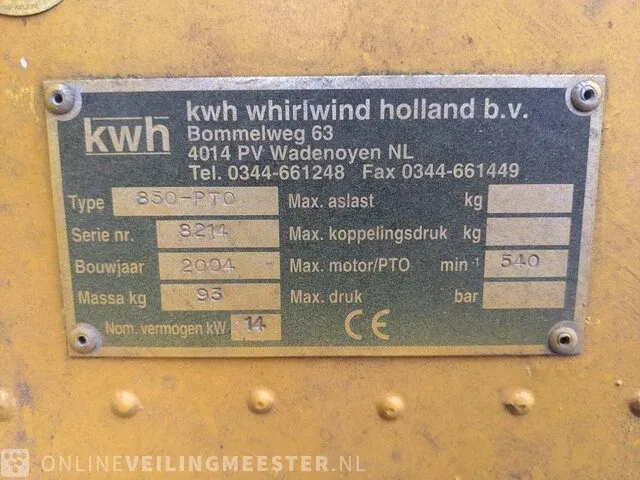 Gedragen blazer kwh, 850-pto, bouwjaar 2004 - afbeelding 3 van  12