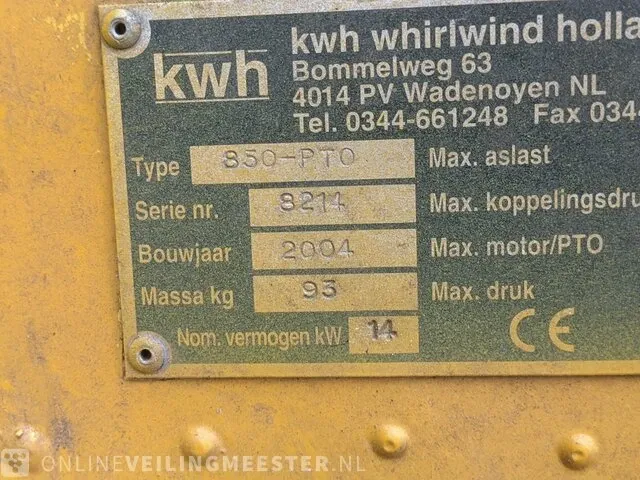 Gedragen blazer kwh, 850-pto, bouwjaar 2004 - afbeelding 4 van  12
