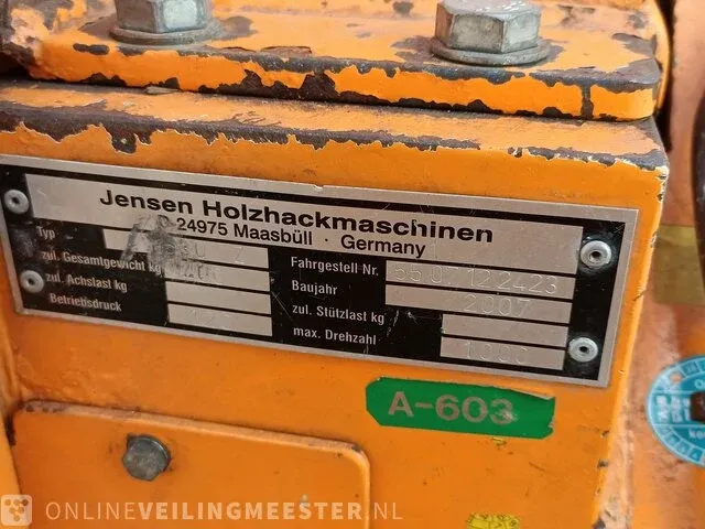 Gedragen versnipperaar jensen, a530, bouwjaar 2007 - afbeelding 7 van  8