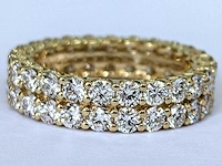 Geel gouden ring 14 krt. met diamant 3,66 crt. - afbeelding 1 van  10