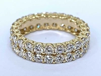 Geel gouden ring 14 krt. met diamant 3,66 crt. - afbeelding 5 van  10