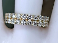Geel gouden ring 14 krt. met diamant 3,66 crt. - afbeelding 9 van  10