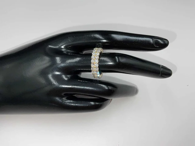 Geel gouden ring 14 krt. met diamant 3,66 crt. - afbeelding 4 van  10
