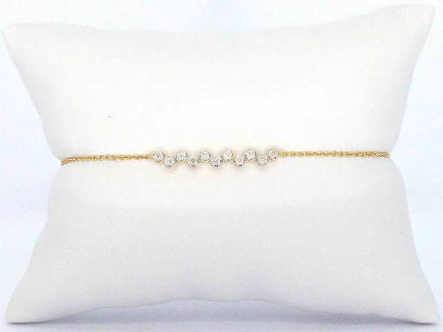 Geelgouden armband met diamanten - afbeelding 5 van  9