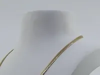 Geelgouden collier, 14 karaats - afbeelding 3 van  7