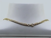 Geelgouden collier, 14 karaats - afbeelding 5 van  7
