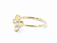 Geelgouden design ring met natuurlijke diamant - afbeelding 7 van  7
