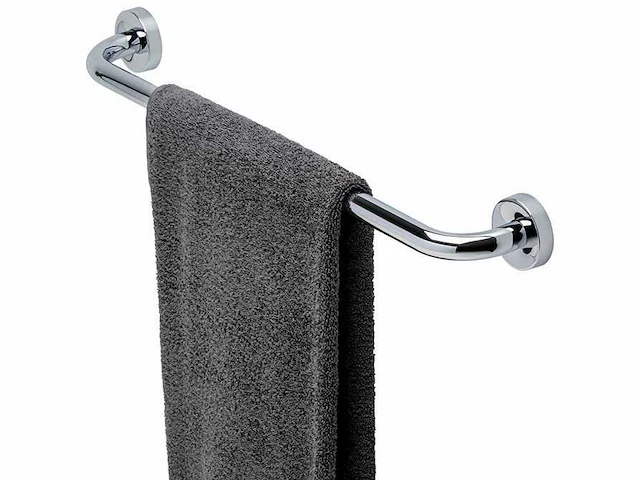 Geesa luna wandhanddoekrek 60cm buisdikte 24mm chroom - afbeelding 2 van  2