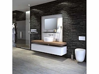 Geesa modern art closetborstelhouder met zwarte borstel chroom - afbeelding 4 van  4