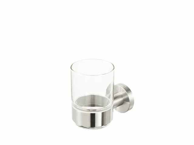 Geesa nemox stainless steel glashouder met glas - afbeelding 2 van  3