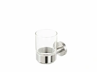 Geesa nemox stainless steel glashouder met glas - afbeelding 2 van  3