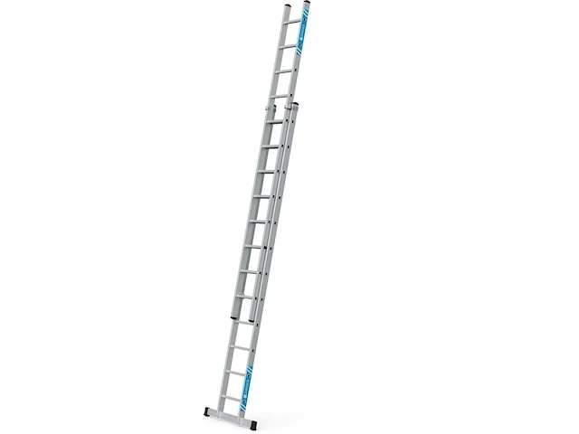 Gefelste opsteekladder 2-delig 2x12 treden zarges, everest 2e 40248 - afbeelding 1 van  1