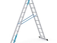 Gefelste reformladder 2-delig 2 x 10 sporten zarges, combimaster plus x 42570 - afbeelding 1 van  5
