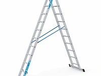 Gefelste reformladder 2-delig 2x10 treden zarges, combimaster plus x 42570 - afbeelding 1 van  1