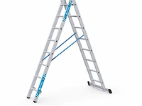 Gefelste reformladder 2-delig 2x8 sporten zarges, combimaster plus x 42568 - afbeelding 1 van  1