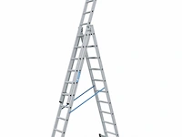 Gefelste reformladder 3-delig 3 x 10 sporten zarges, skymaster dx 44840 - afbeelding 1 van  5