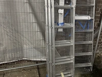 Gefelste reformladder 3-delig 3 x 10 sporten zarges, skymaster dx 44840 - afbeelding 3 van  5