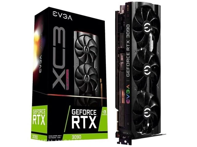 Geforce rtx 3090 xc3 ultra gaming - grafische kaart - 24 gb gddr6x evga - afbeelding 2 van  2