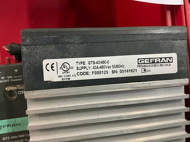 Gefran gts-40/480-0 control module (5x) - afbeelding 3 van  3