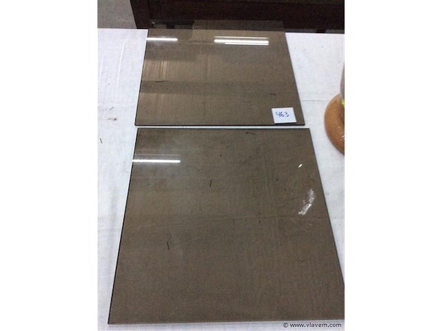 Gefumeerden glazen 2stuks - afbeelding 1 van  1