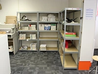 Gegalvaniseerde magazijnstelling 4-delig. afmeting per deel 92 x 46 cm. hoogte 180 cm. exclusief inhoud - afbeelding 5 van  5